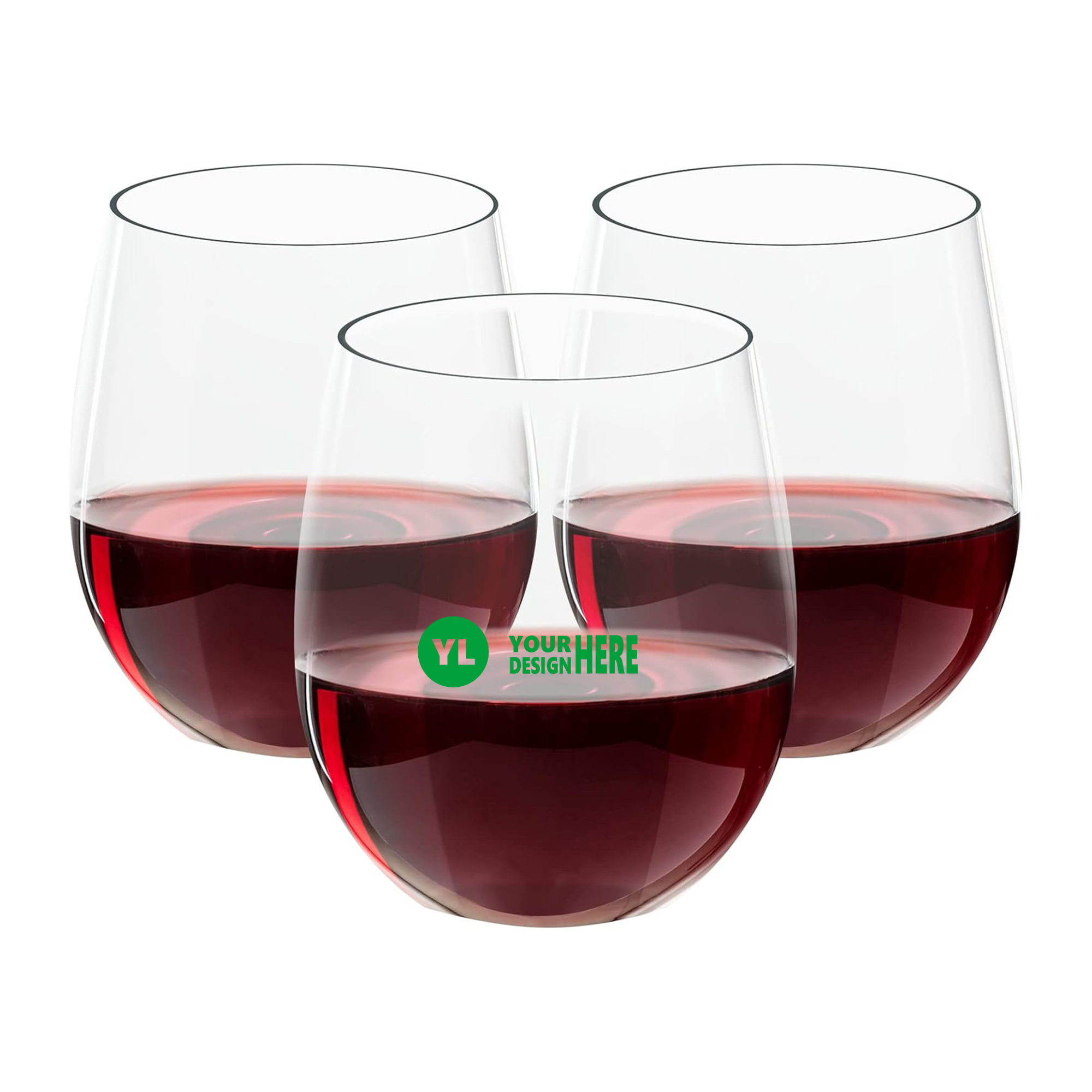 12 Oz. Plastic Stemless Wine 3