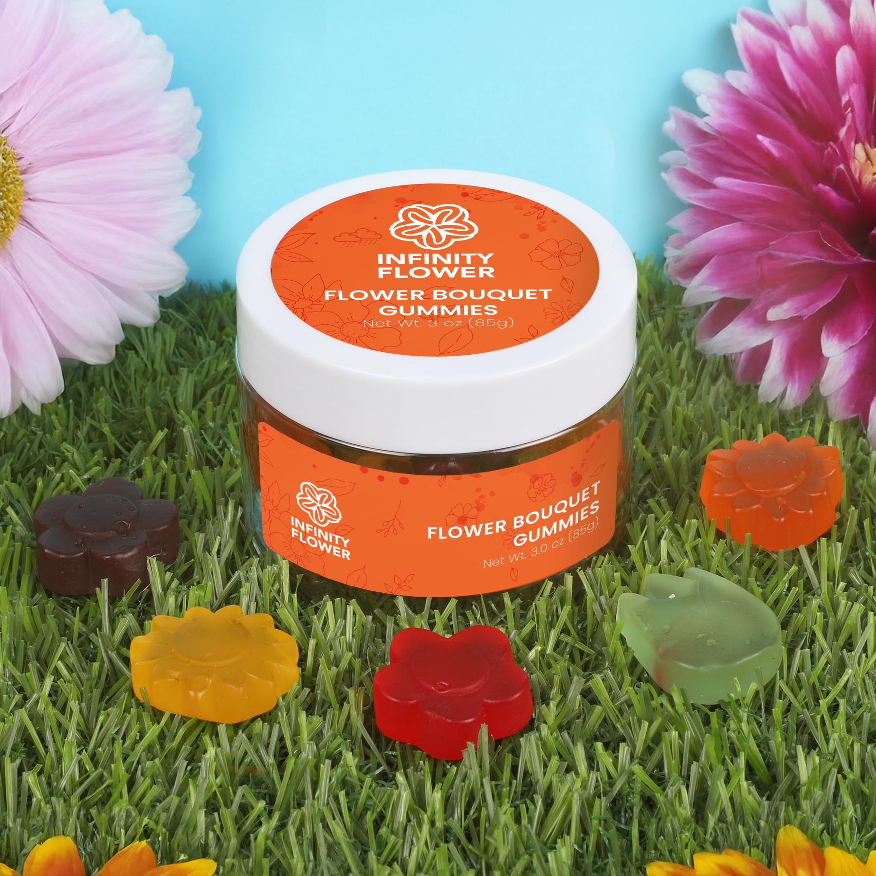 Flower Bouquet Gummies&#58; Small Jar-Batch &#38; Bodega