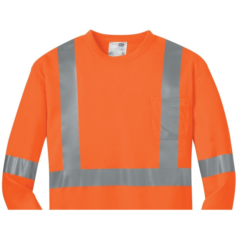CornerStone ANSI 107 Class 2 Long Sleeve Safety T-Shirt. 2