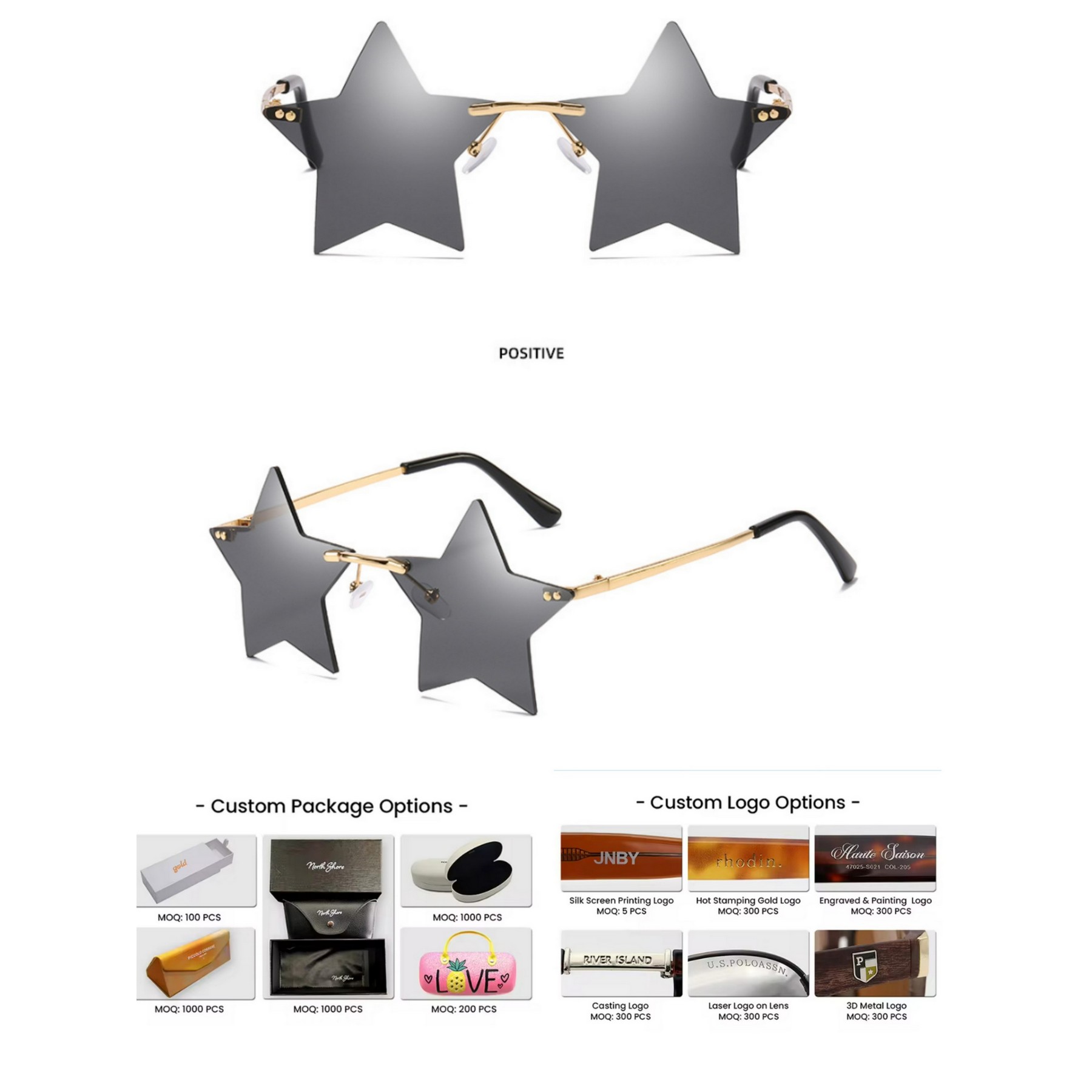 Pentagram Personalized Trendy Party Eyeglasses 2
