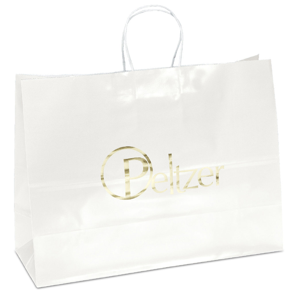 Aubrie™ - Gloss Shopper - White - Foil Print 4