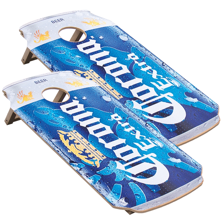 Can Shape Bag Toss Game Set of 2 Decks Imprint Included