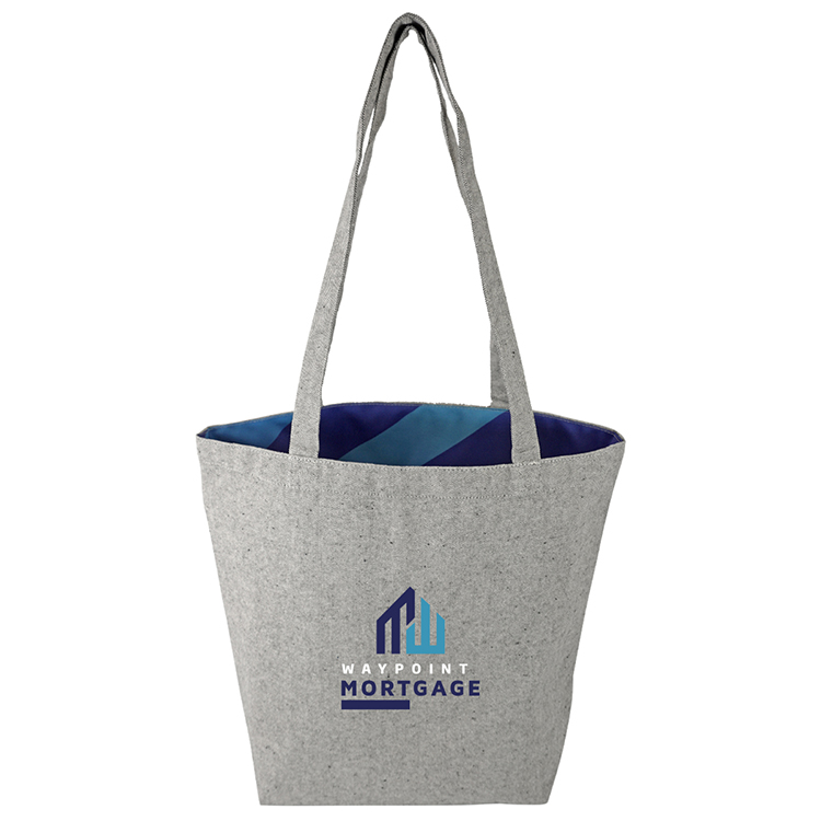 Super Sale- Reversible Colored Tweed Cotton Tote, custom tote bag with logo imprint 19