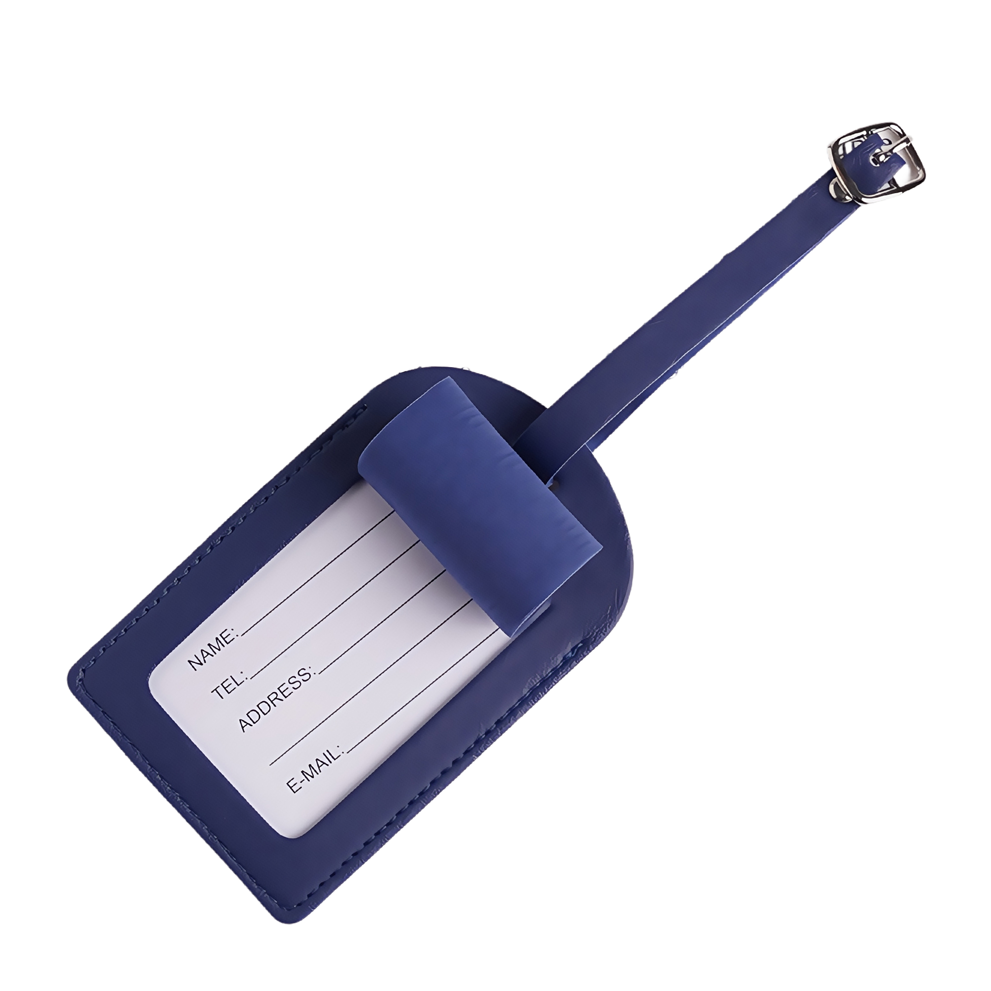 PU Leather Luggage Tag with Window 4