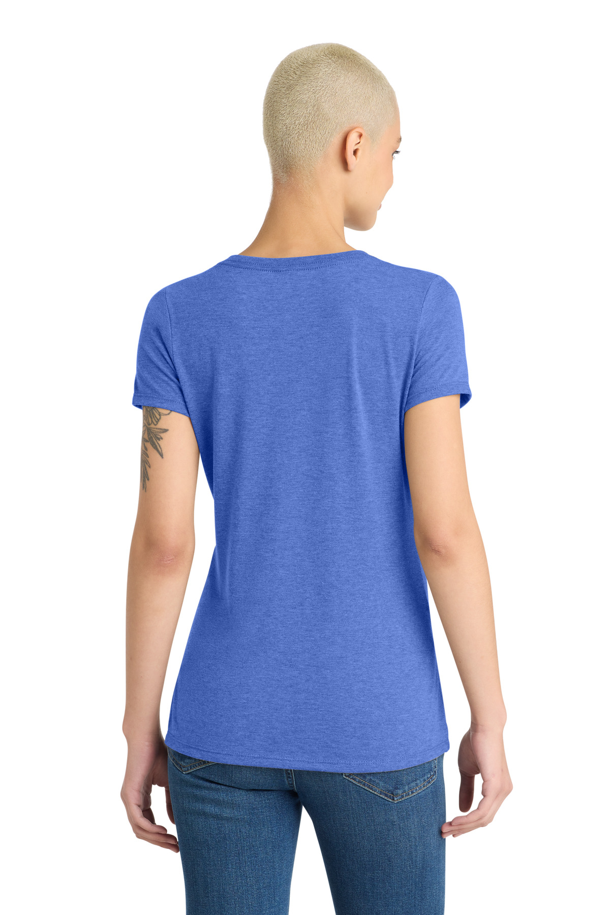 District Women's Perfect Tri V-Neck Tee. DM1350L 151