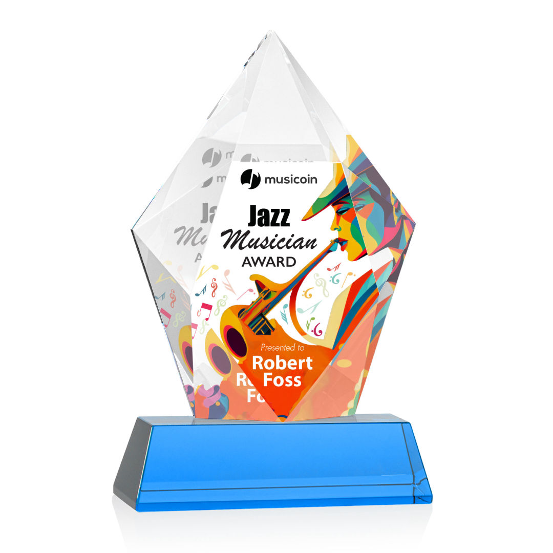 Devron VividPrint™ Award on Base - Sky Blue 2