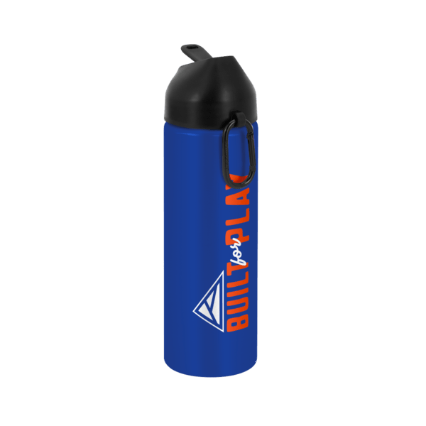 EasyFlow Recycled Aluminum Bottle w Straw Lid, custom water bottle with logo imprint 41