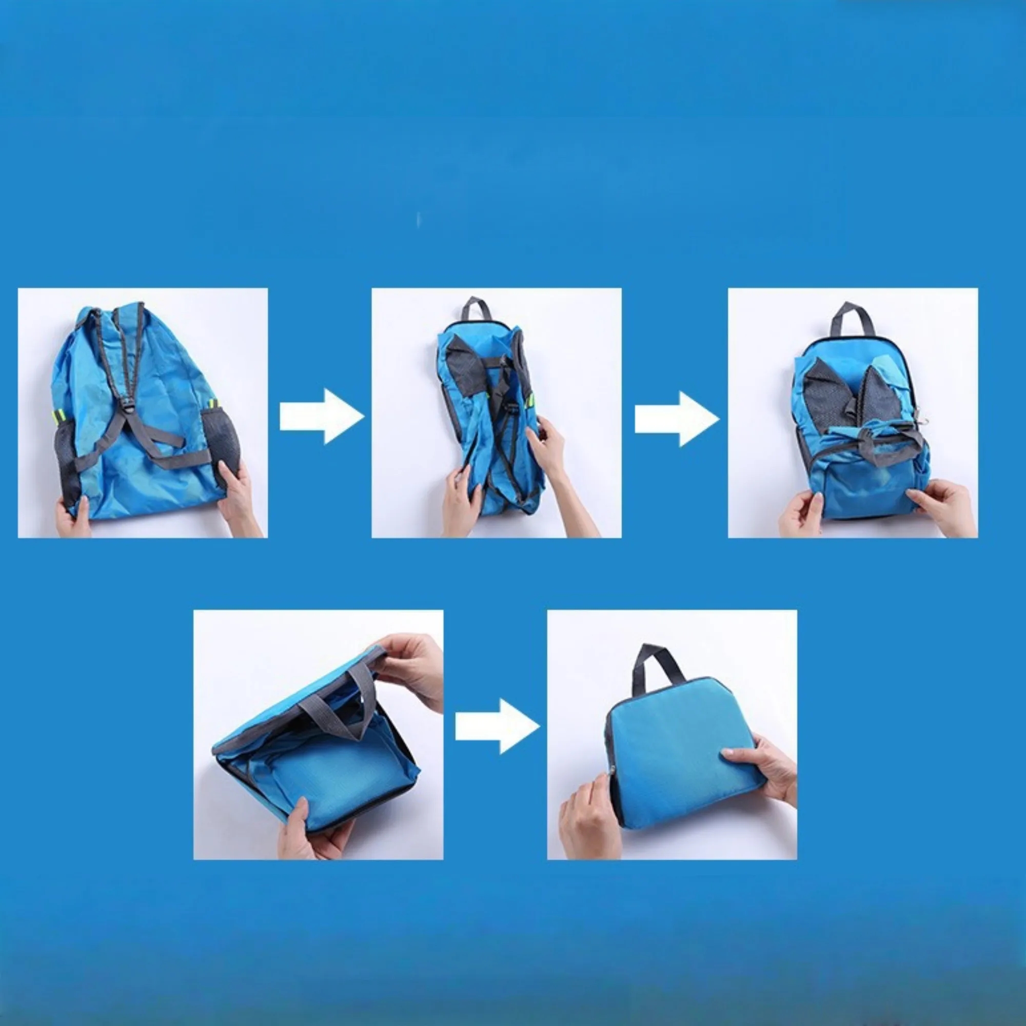 Outdoor Folding Backpack Bag For Mountain Climbing Travel 5