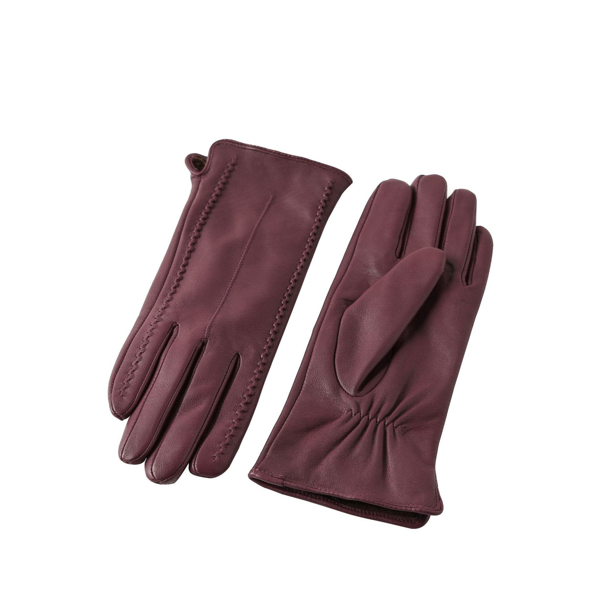 Soft Winter PU Leather Glove For Women 9.9" x 4" x 0.2" 9