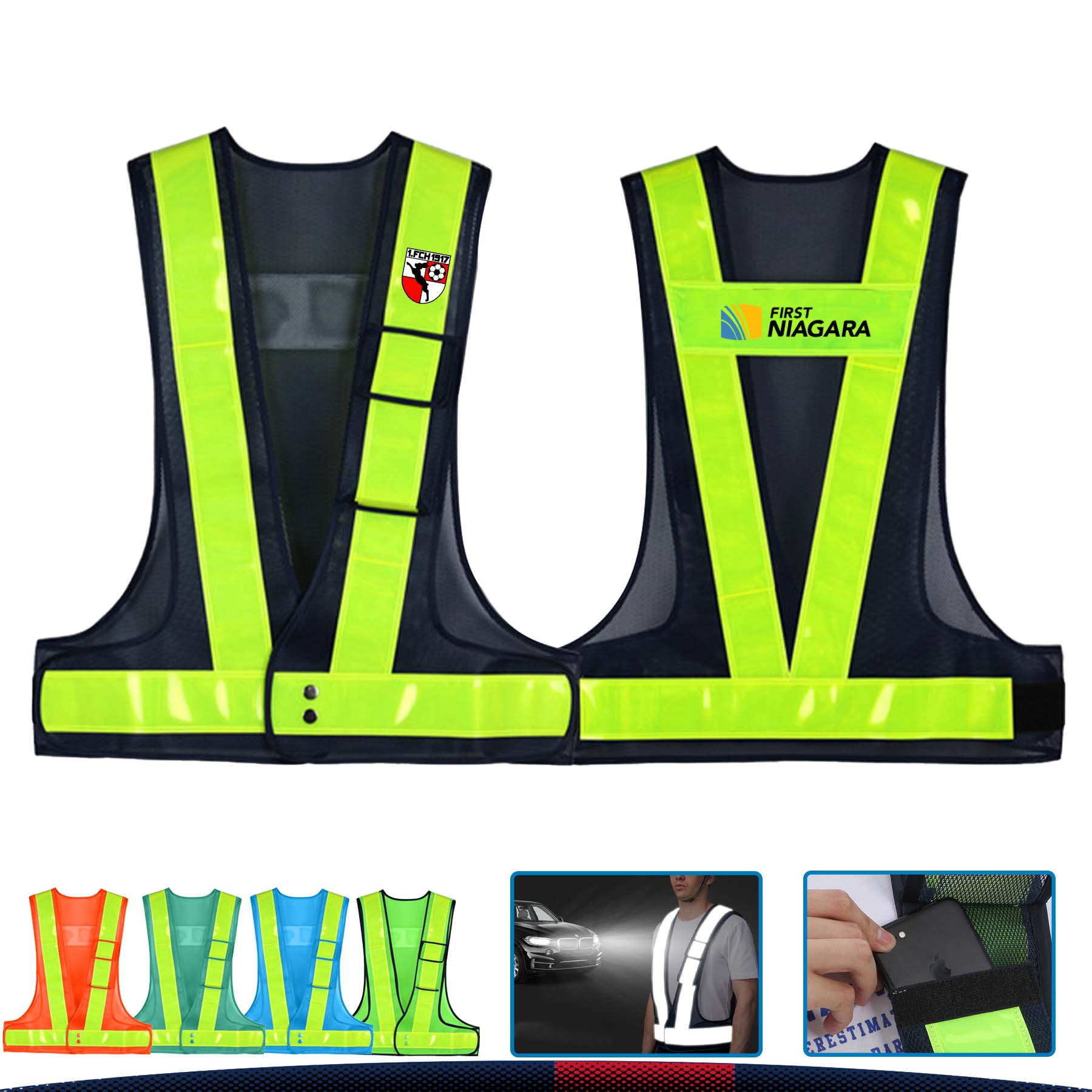 Safety V-Shaped Reflective Vest 6