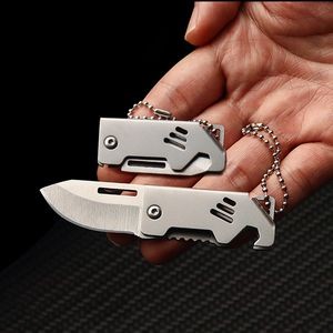 Compact Folding Metal Knife With Carabiner 16