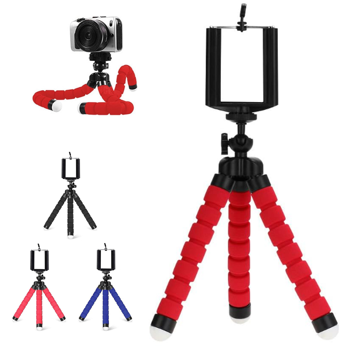 Flexible Tripod Phone Stand with Adjustable Clamp 3