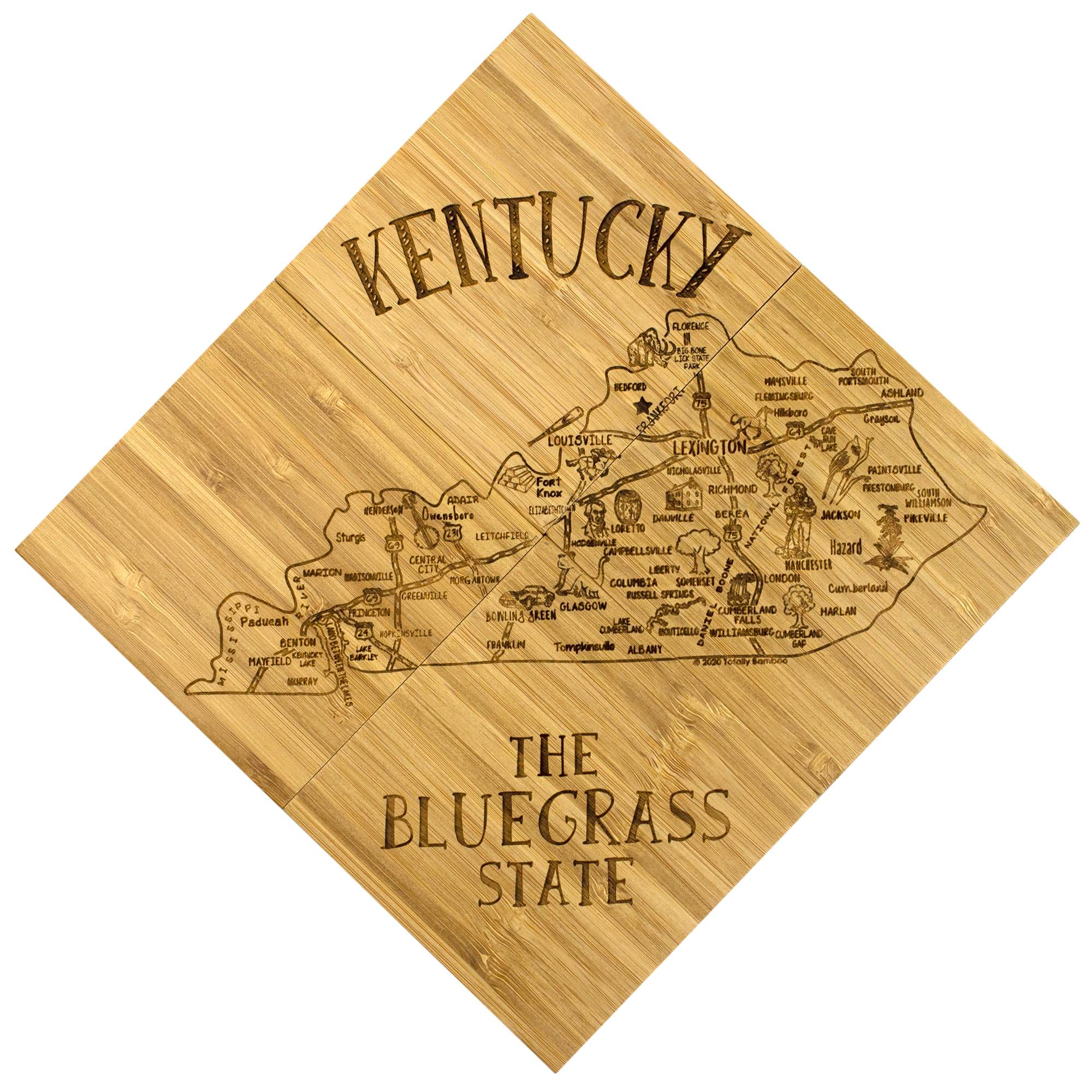 Kentucky Puzzle Coaster Set 5