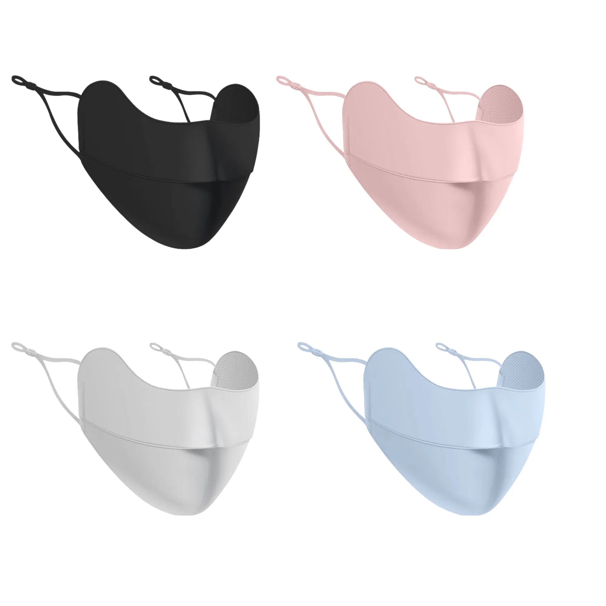 Sun Protection Facemask Breathable Ice Silk Mask Reusable 3