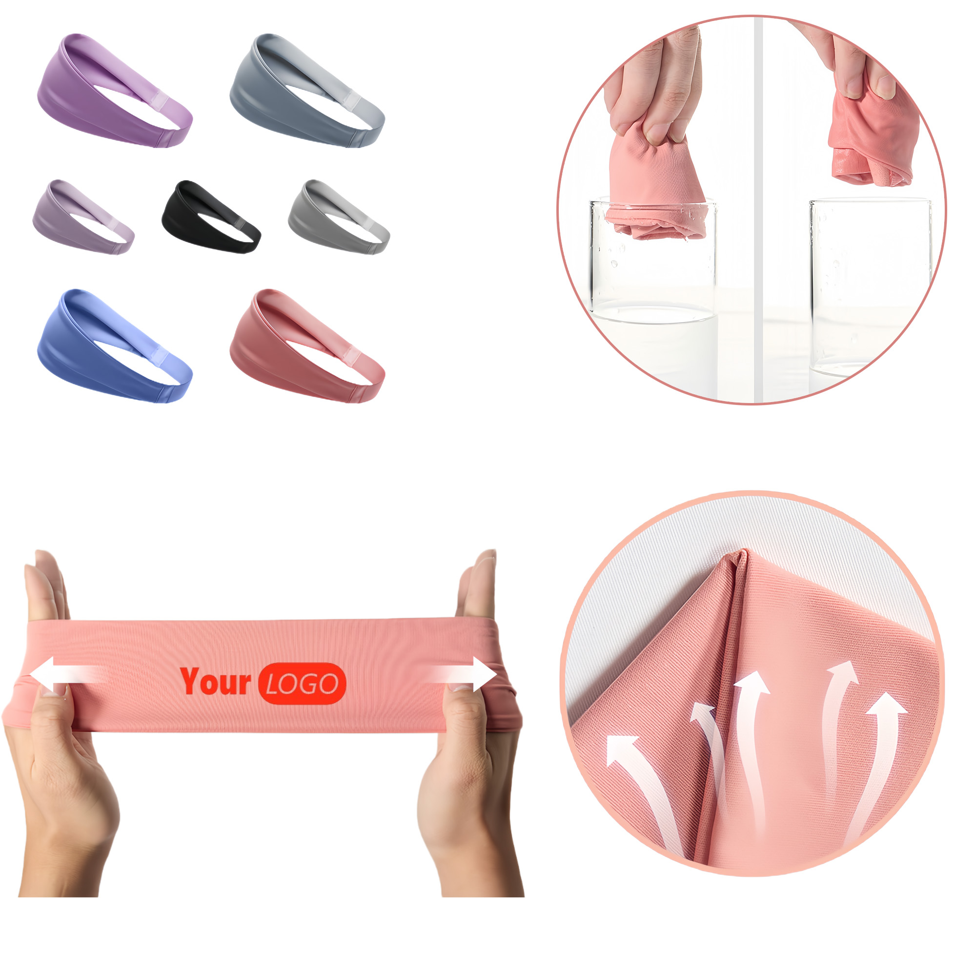 Moisture-wicking Nylon Headband For Sports 5