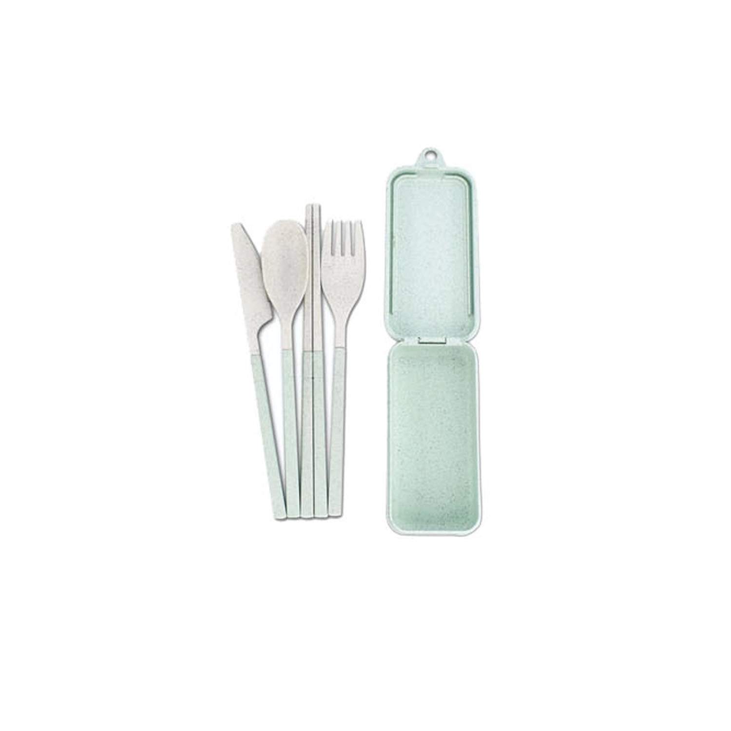 Foldable Wheat Straw Tableware Set 5