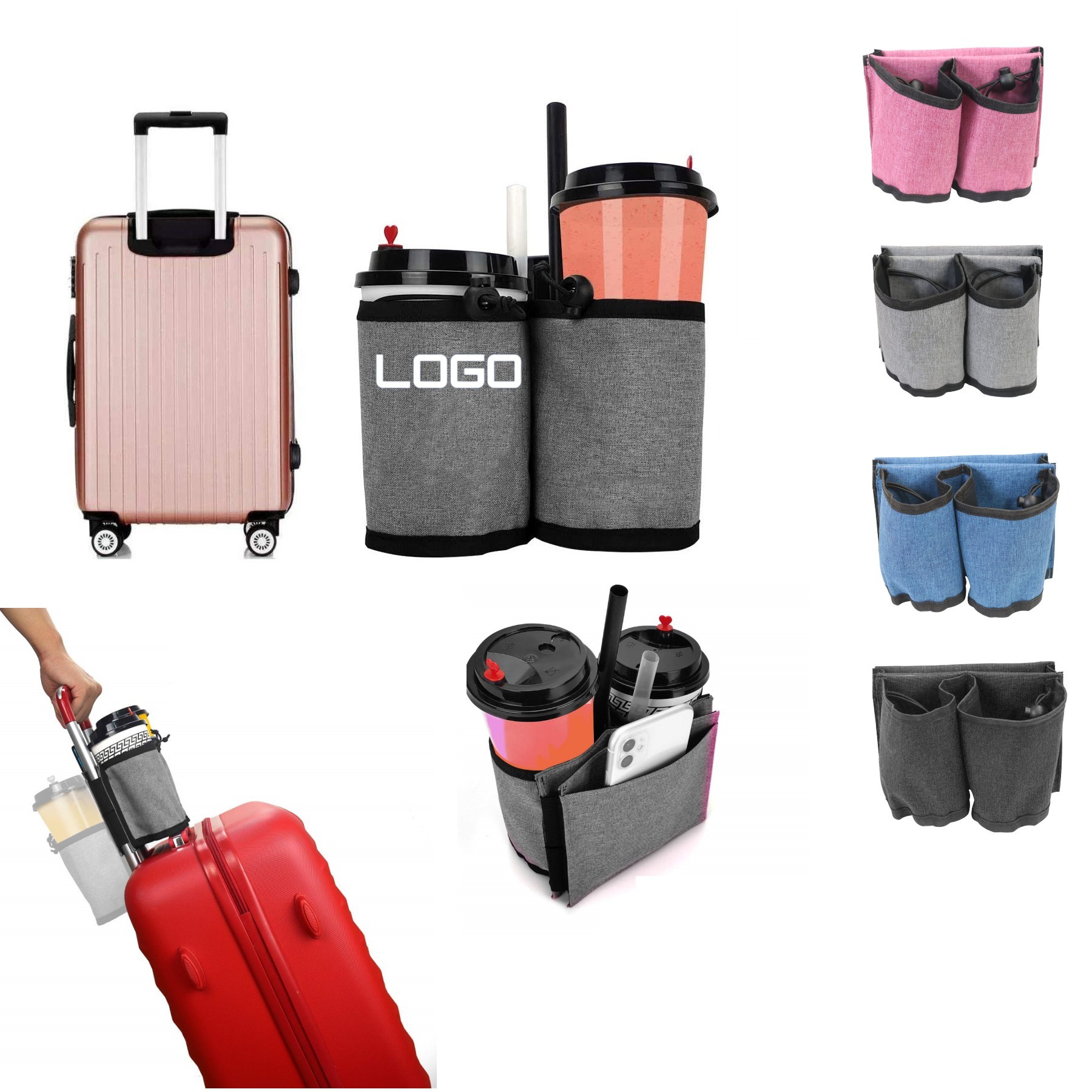 Travel Cup Holder For Luggage