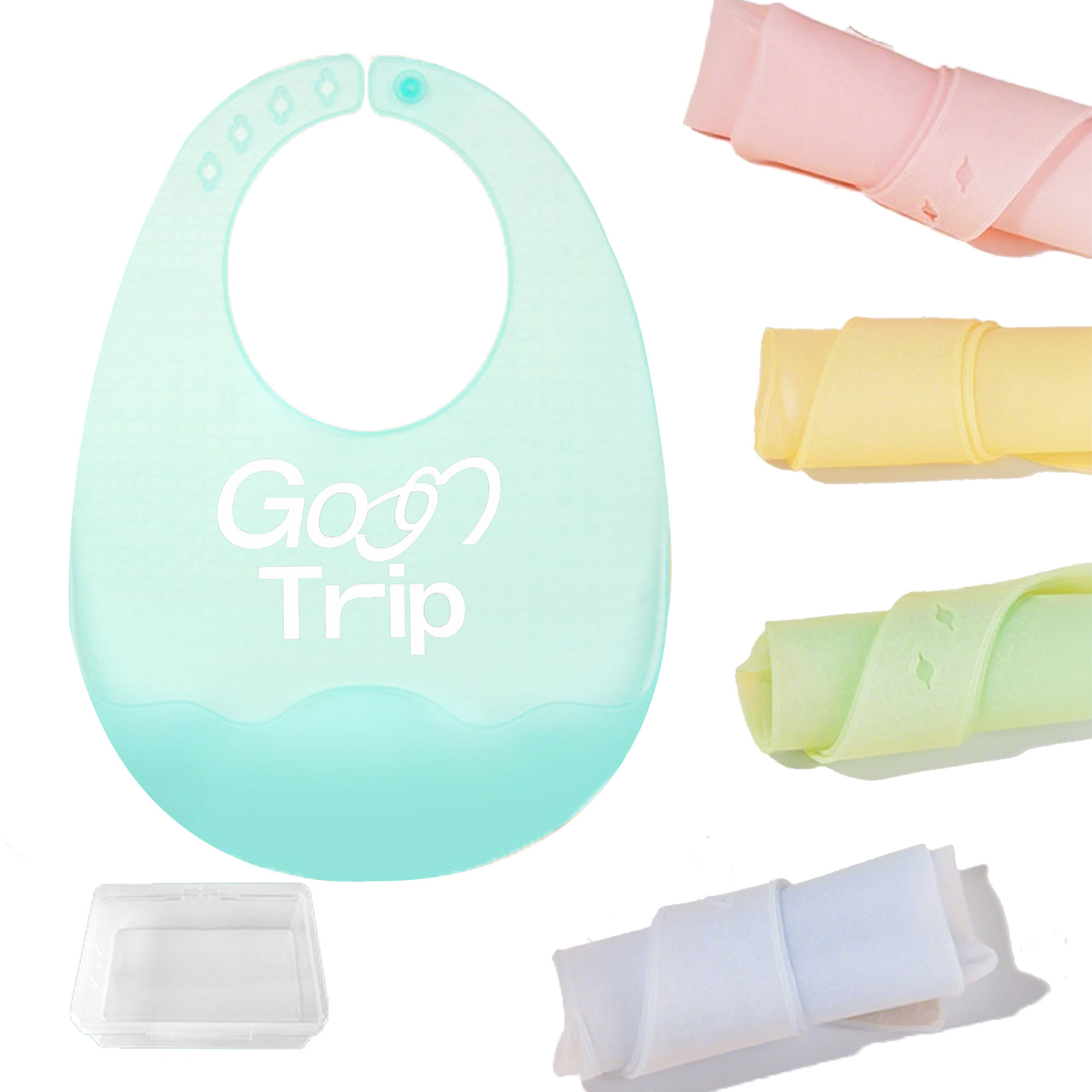 Silicone Multi-Color Children's Meal Bib 1