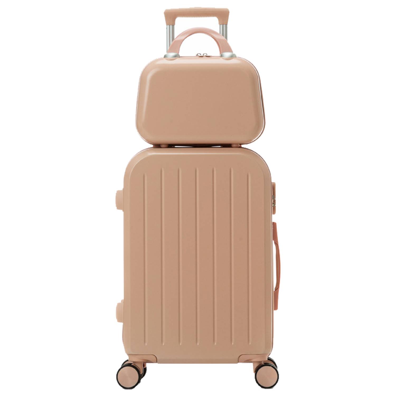 Hardshell Travel Trolley Case w/ Cup Holder & USB Port 4