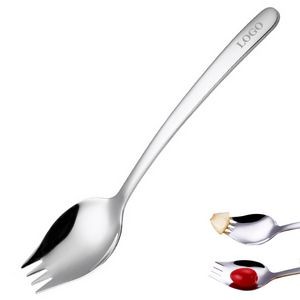Silver 2 IN 1 Salad Fork Spoon 26