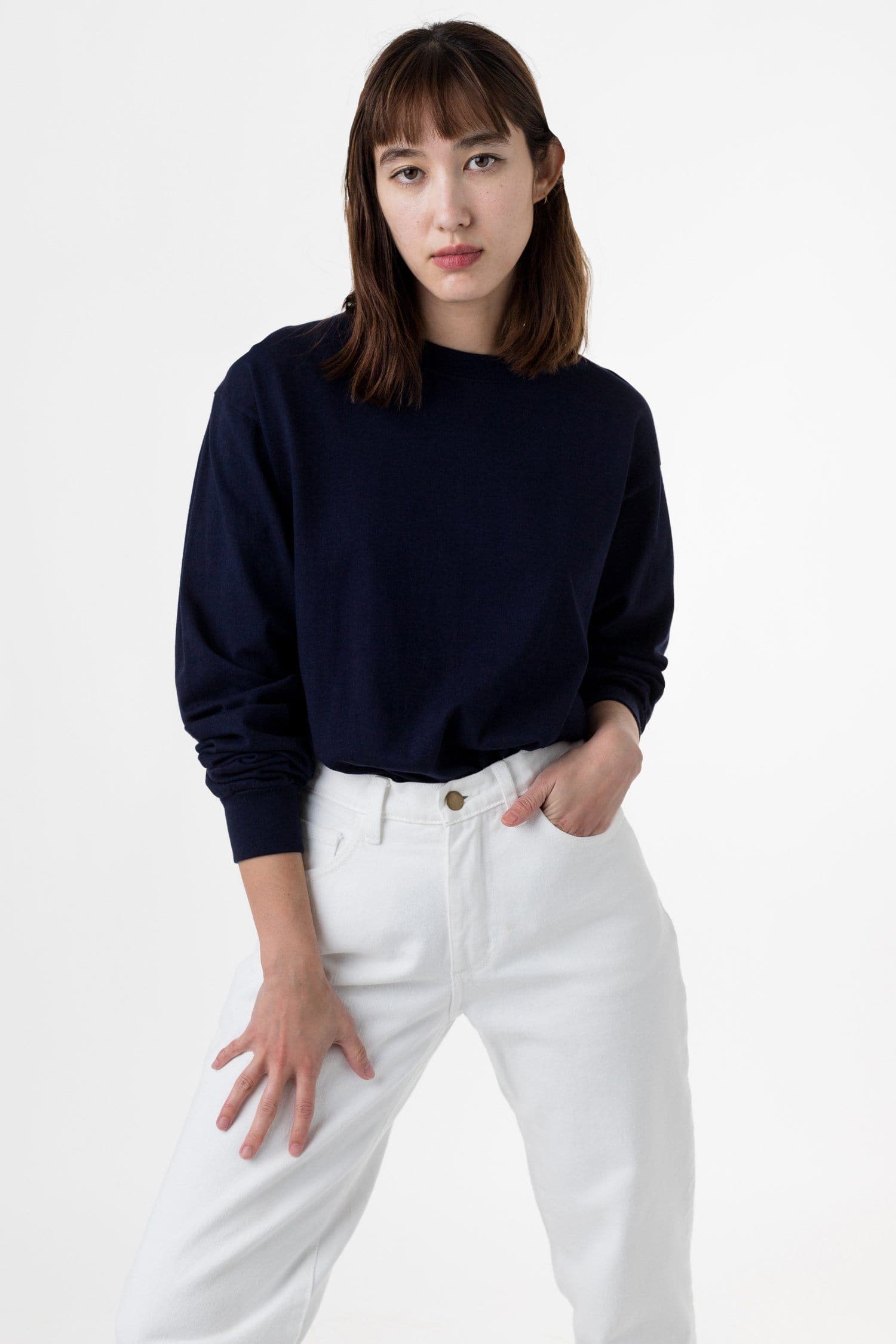 6.5 OZ L/S GARMENT DYE T-SHIRT 36