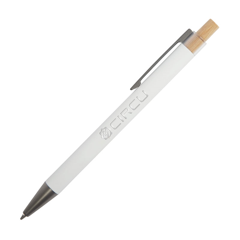 Arundi Recycled Aluminum Pen With Bamboo Plunger 55