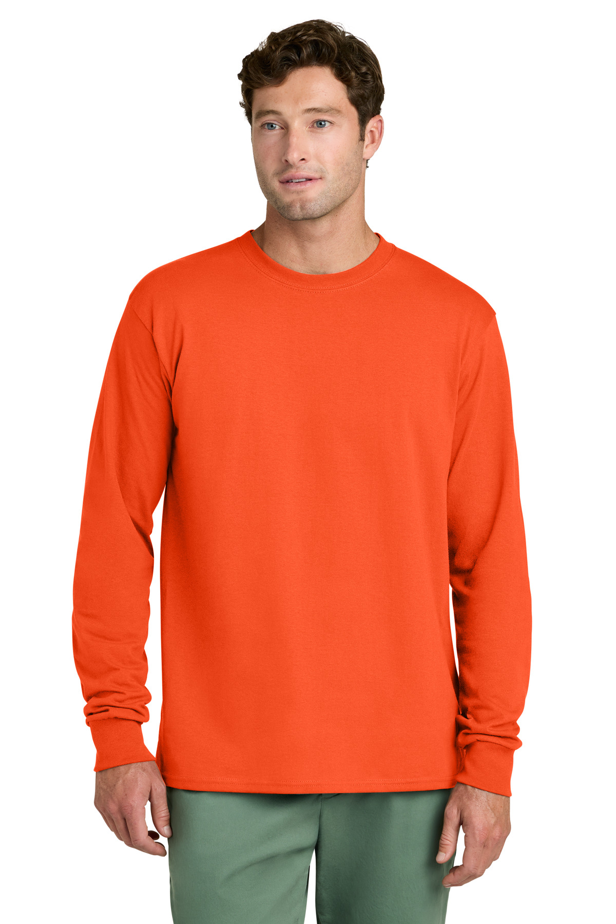 Port & Co Long Sleeve Core Cotton Tee. PC54LS 256
