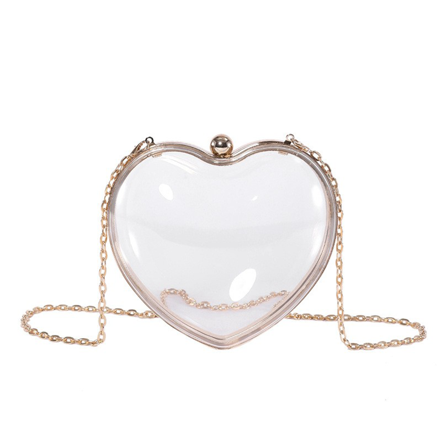 Transparent Heart shaped One Shoulder Crossbody Bag 11