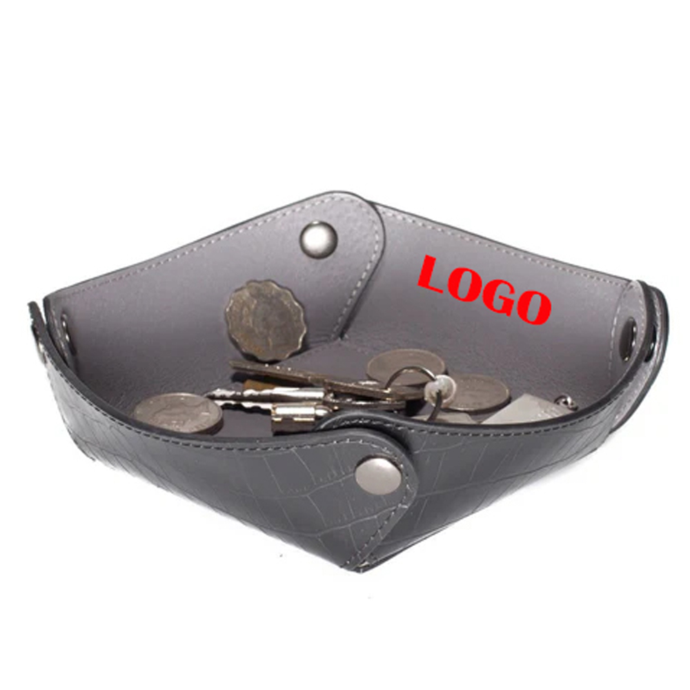 COLLAPSIBLE LEATHER POCKET TRAY 1