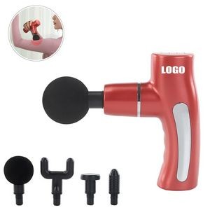 White Muscle Vibration Massager Tool With 5 Heads And 4 Speed Settings 7