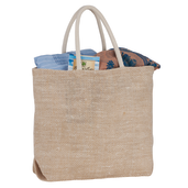 Herringbone Jute Tote 20