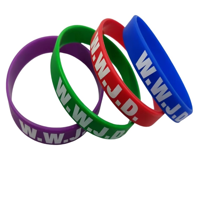 Screen Printed Silicone Wristband 3