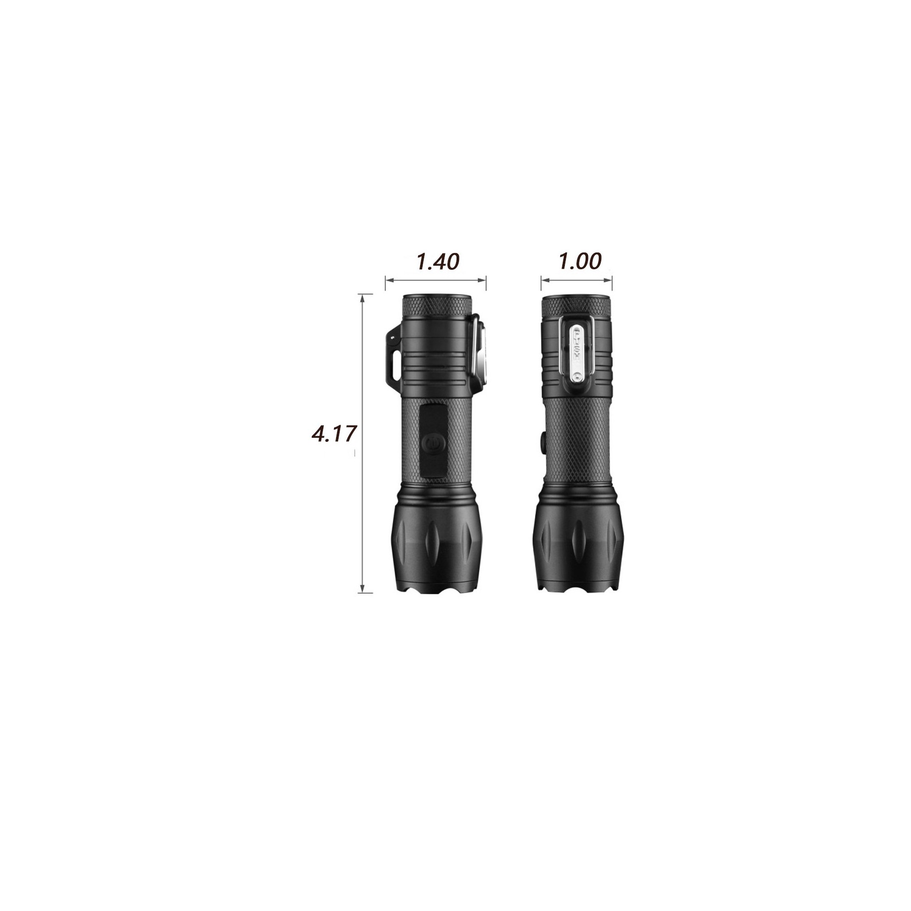 Waterproof Flashlight Rechargeable Windproof Lighter 1