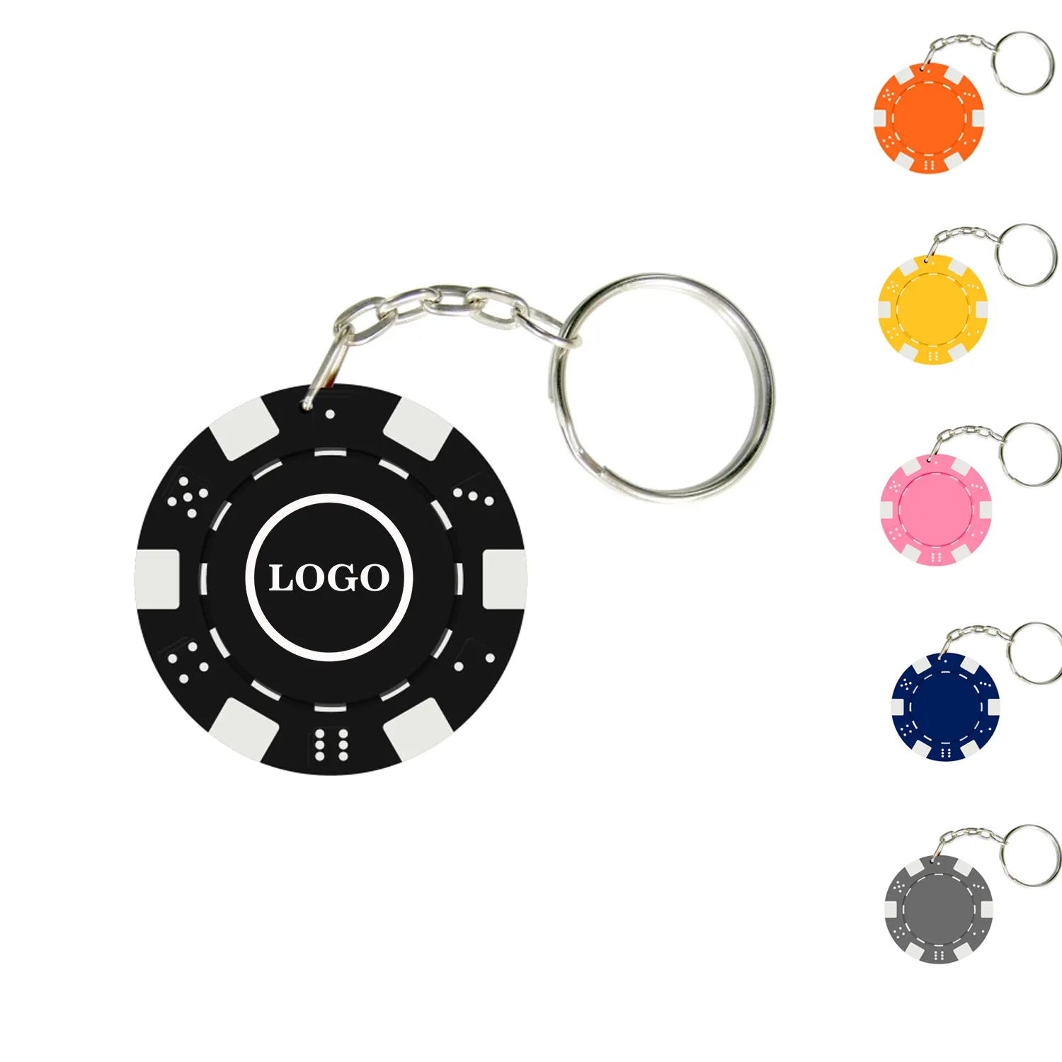 Poker Chip Keychain