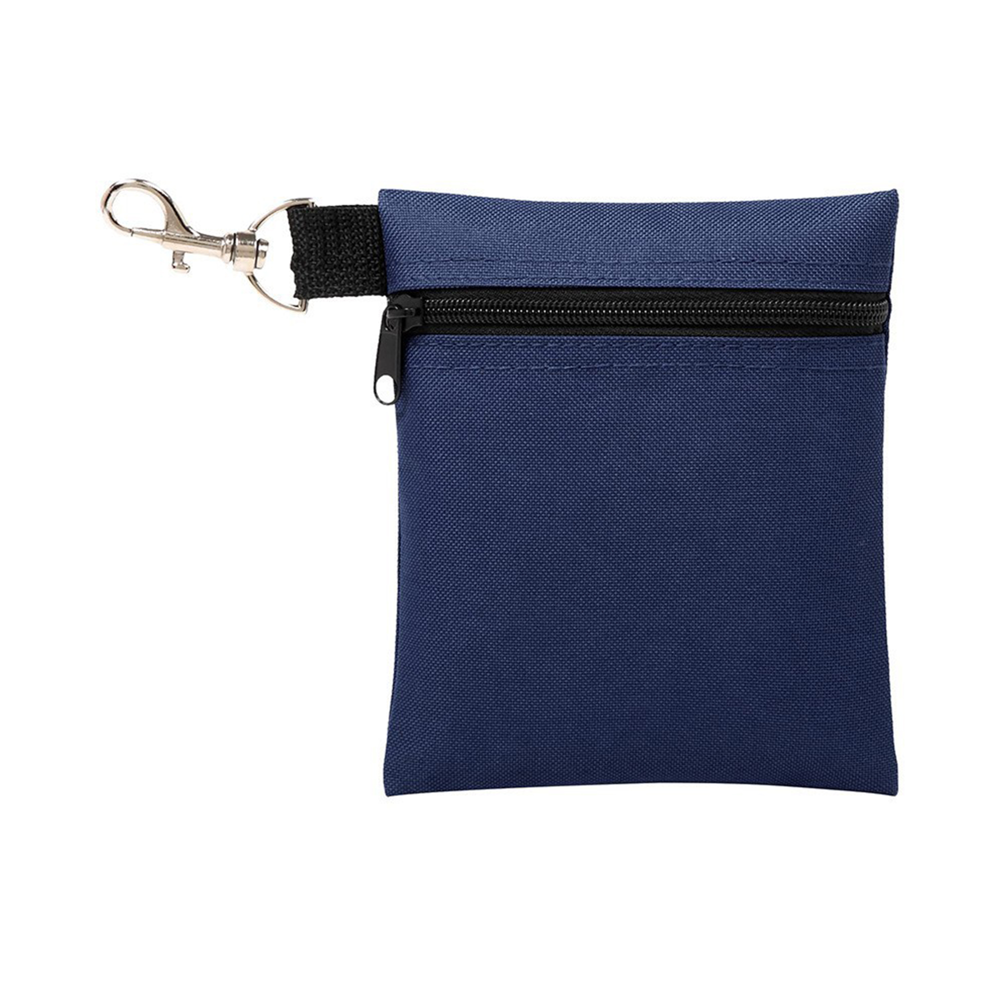 Polyester Zipper Golf Ball Pouch With Swivel Clip 7
