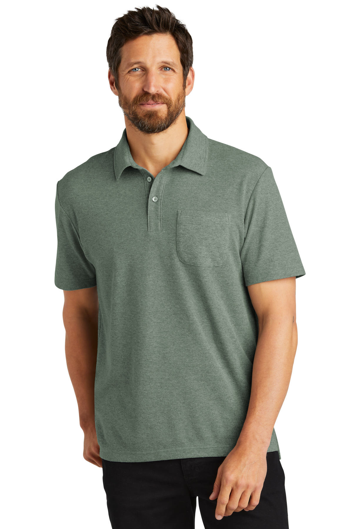 Port Authority C-FREE Cotton Blend Pique Pocket Polo K868 51