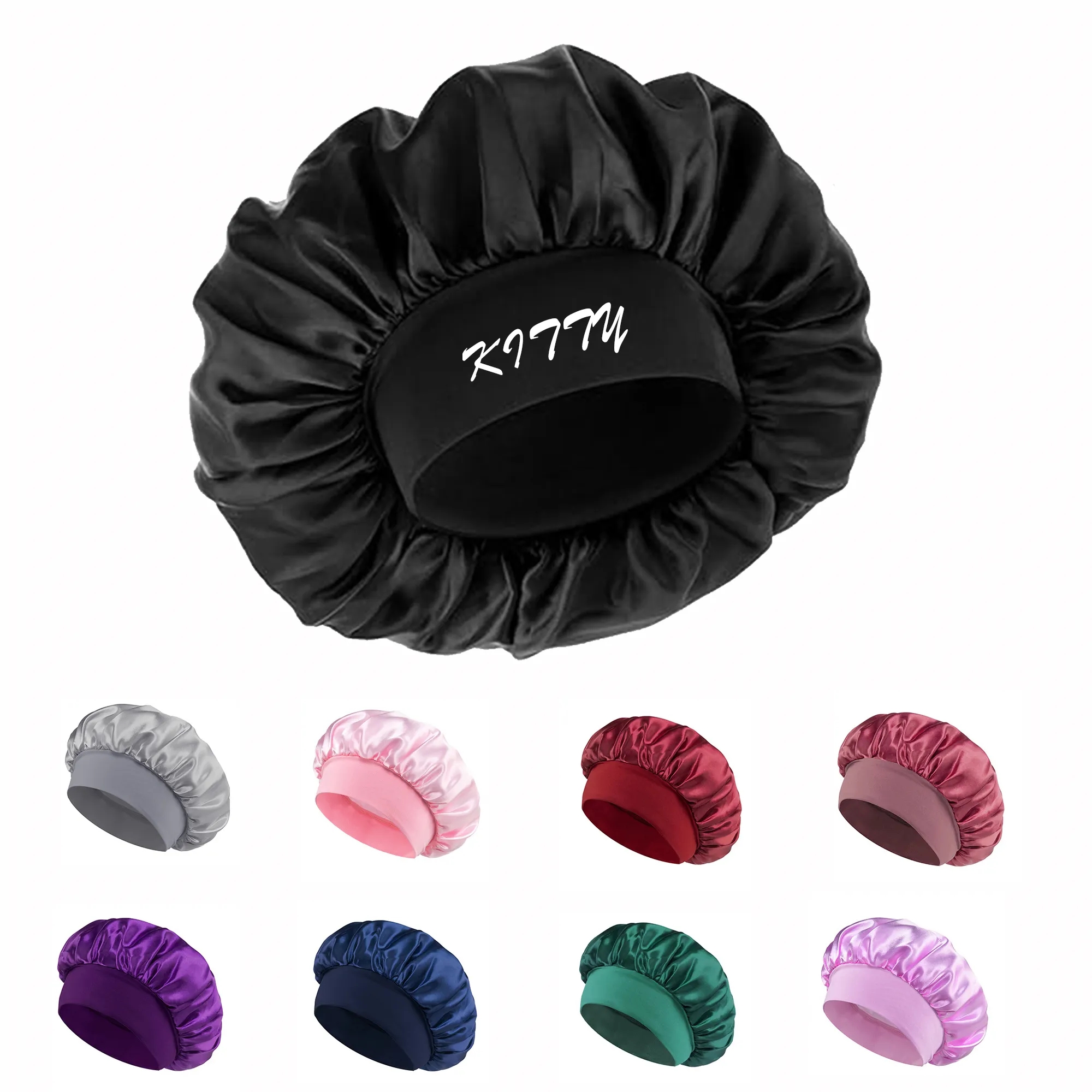 Satin Wide-Brimmed Women's Chemo Cap And Sleep Cap
