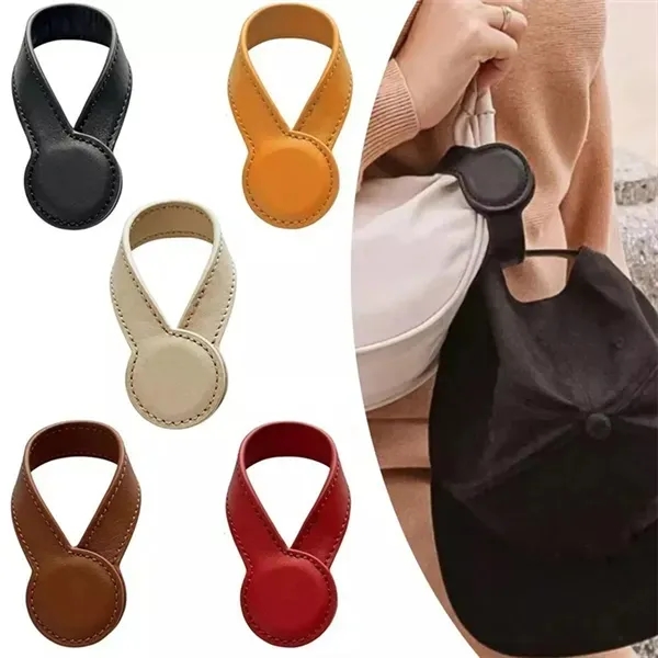 PU Leather Hat Clip Holder - Stylish Hands-Free Accessory 3