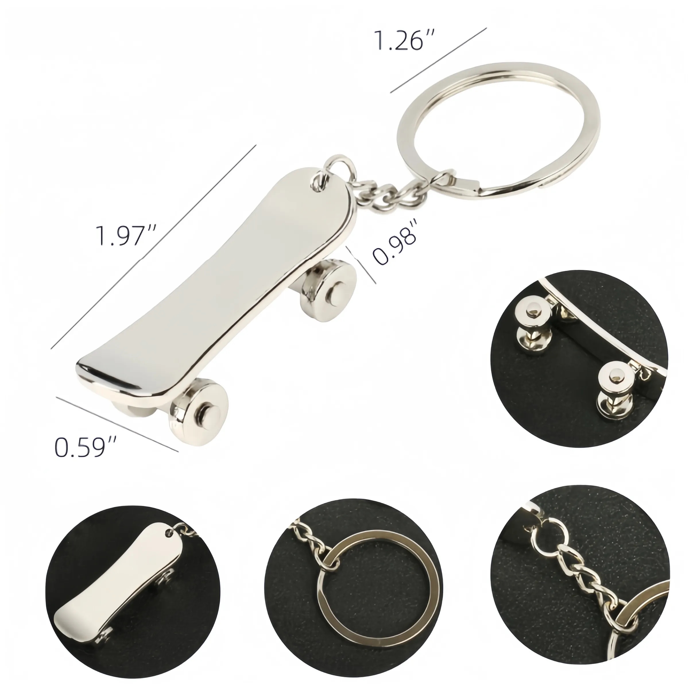 Mini-SkateBoard KeyChain 3