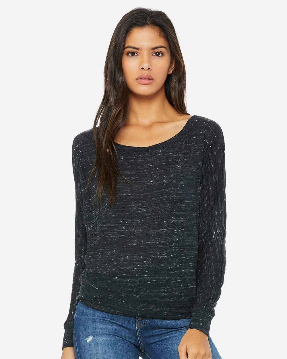 Women's Flowy Off Shoulder Long Sleeve Tee - 8850 7