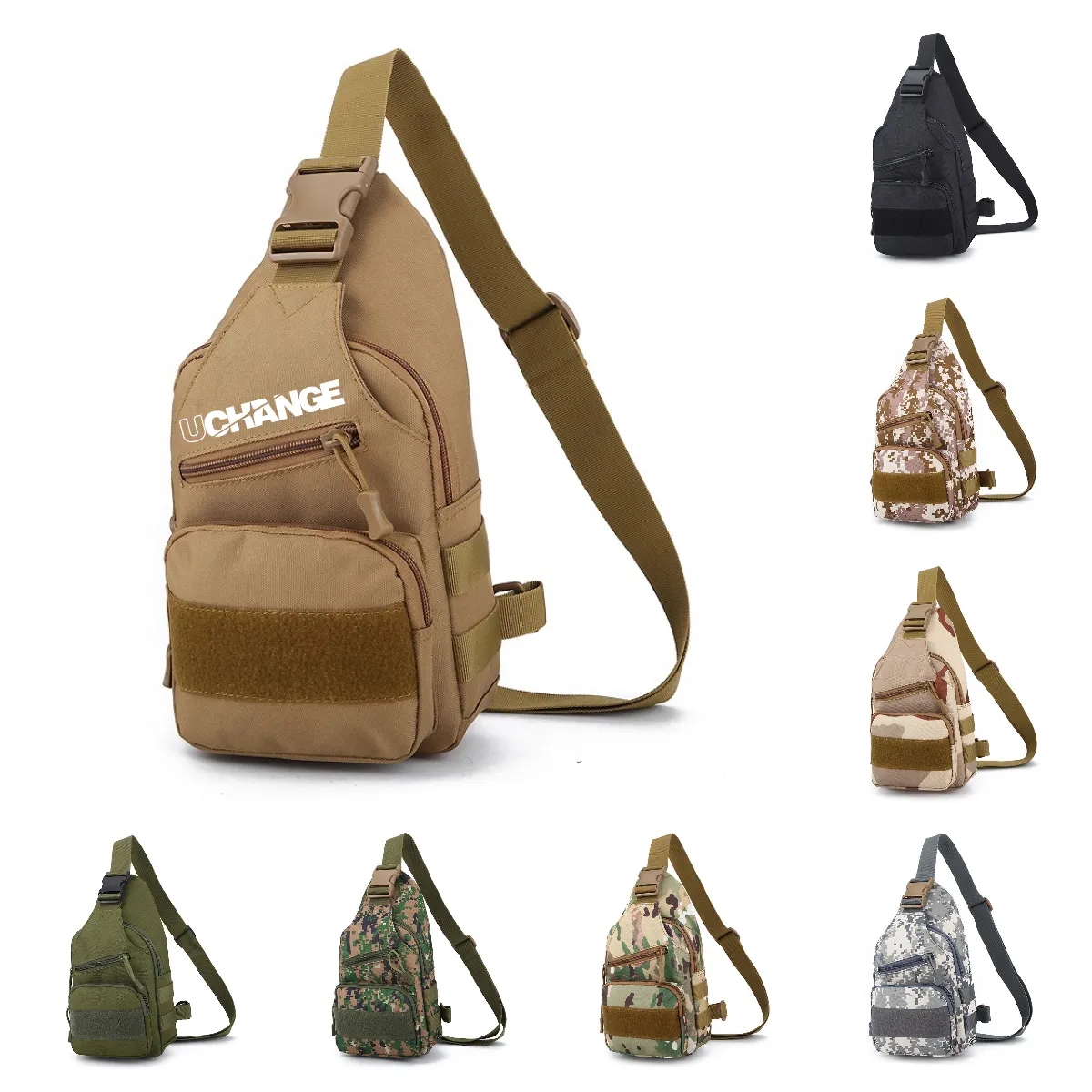 Durable Camouflage Outdoors Sling Crossbody Bag 1