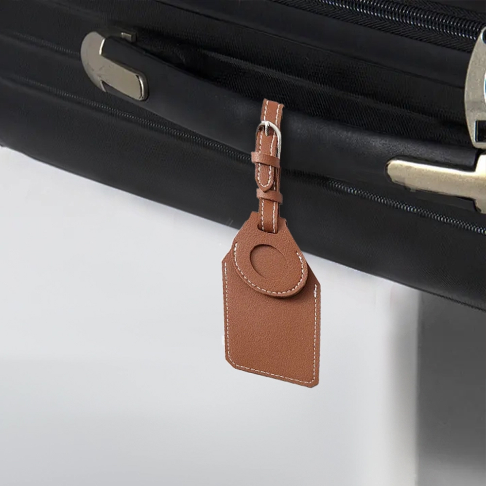 SmartTap Leather NFC & AirTag Luggage Tag 7