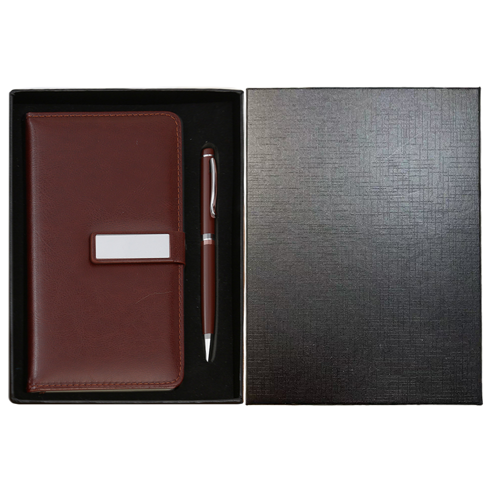 Penote - Luxury Leatherette A6 Notebook And Pen Gift Set 1