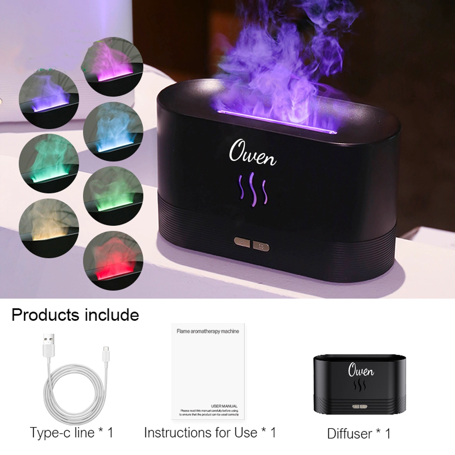 Simulation Flame Upgrade Mist Air Humidifier 1