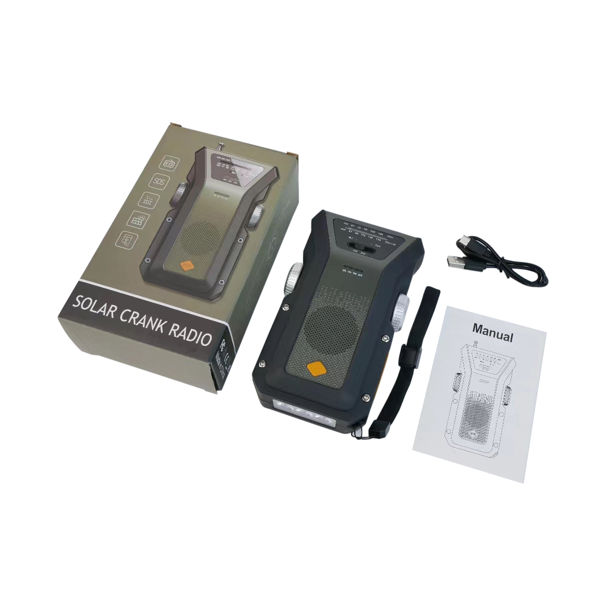 ResQ Emergency Weather Radio with Hand Crank, Solar, and 4000mAh Portable Phone Charger 13