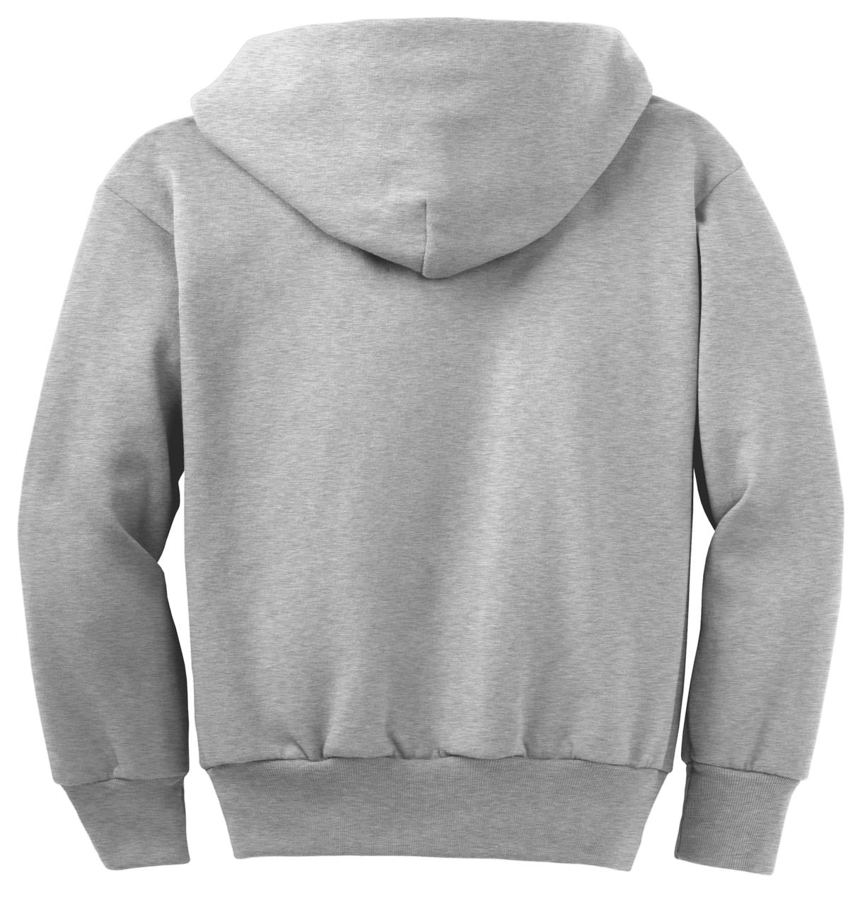 Port & Company® Youth Core Fleece Full-Zip Hooded Sweatshirt 8