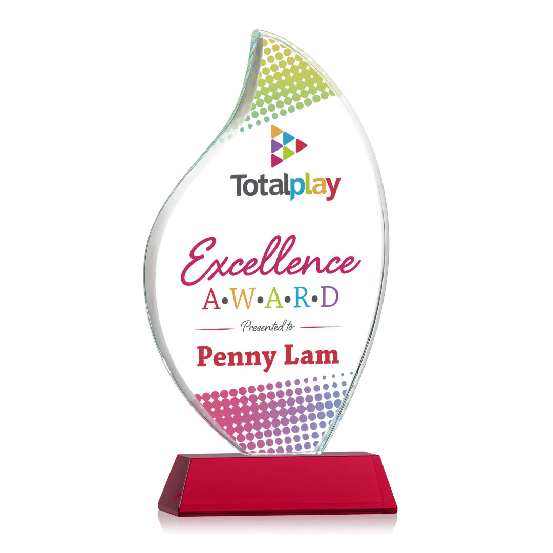 Odessy Flame Vividprint™ Award on Newhaven - Red 2