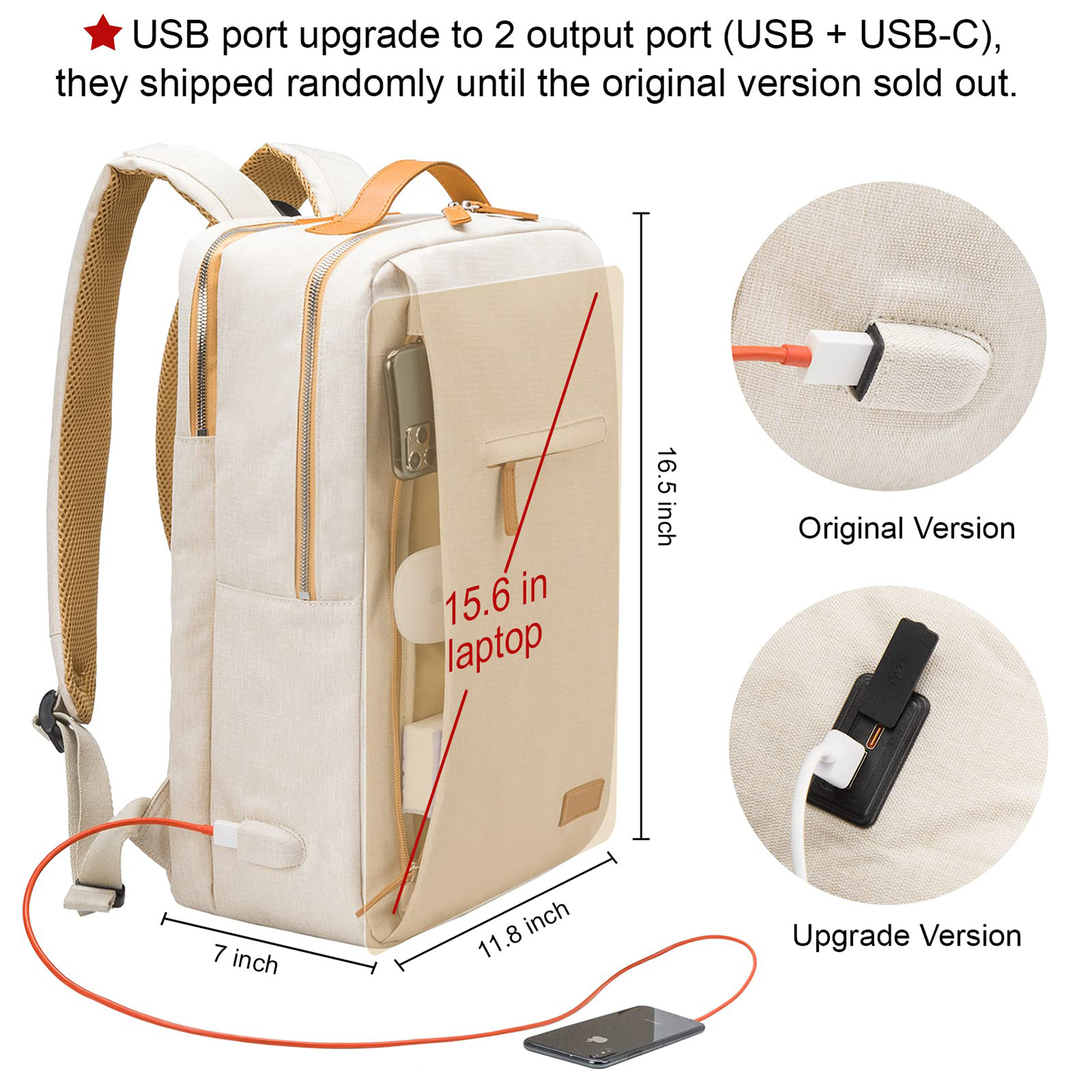 Waterproof travel work Backpack 2