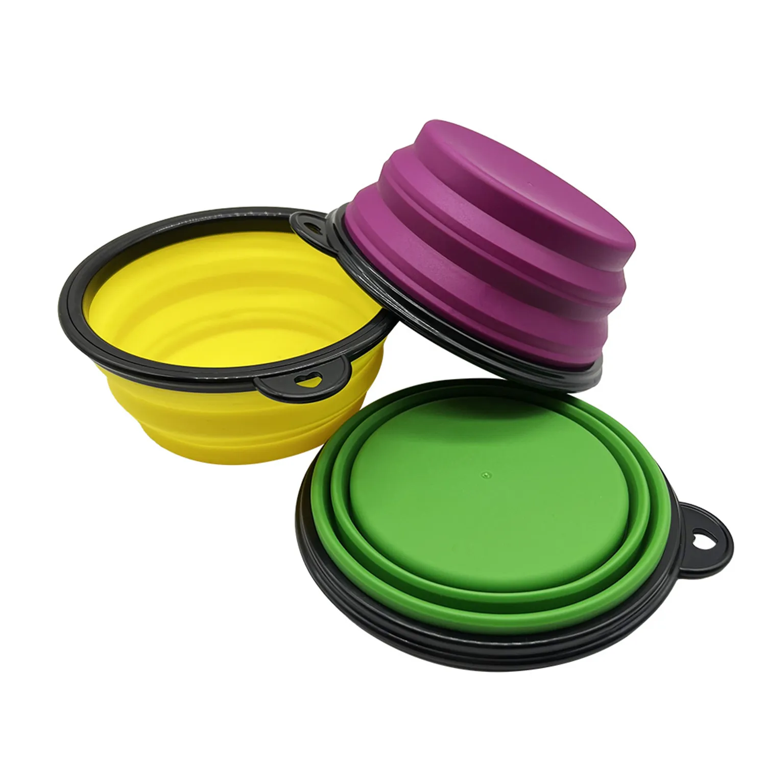 33.8oz Foldable Silicone Pet Bowl with Climbing Buckle, 5