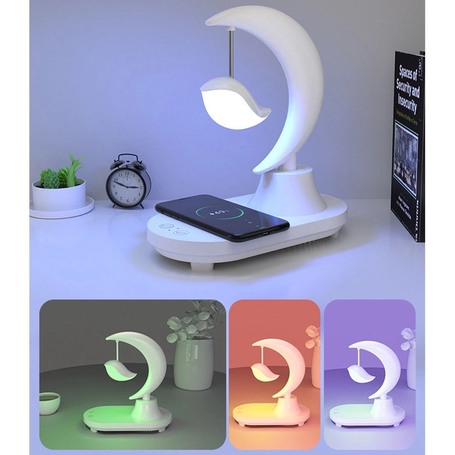 Bluetooth Speaker With Night Light With Wireless Charger 3